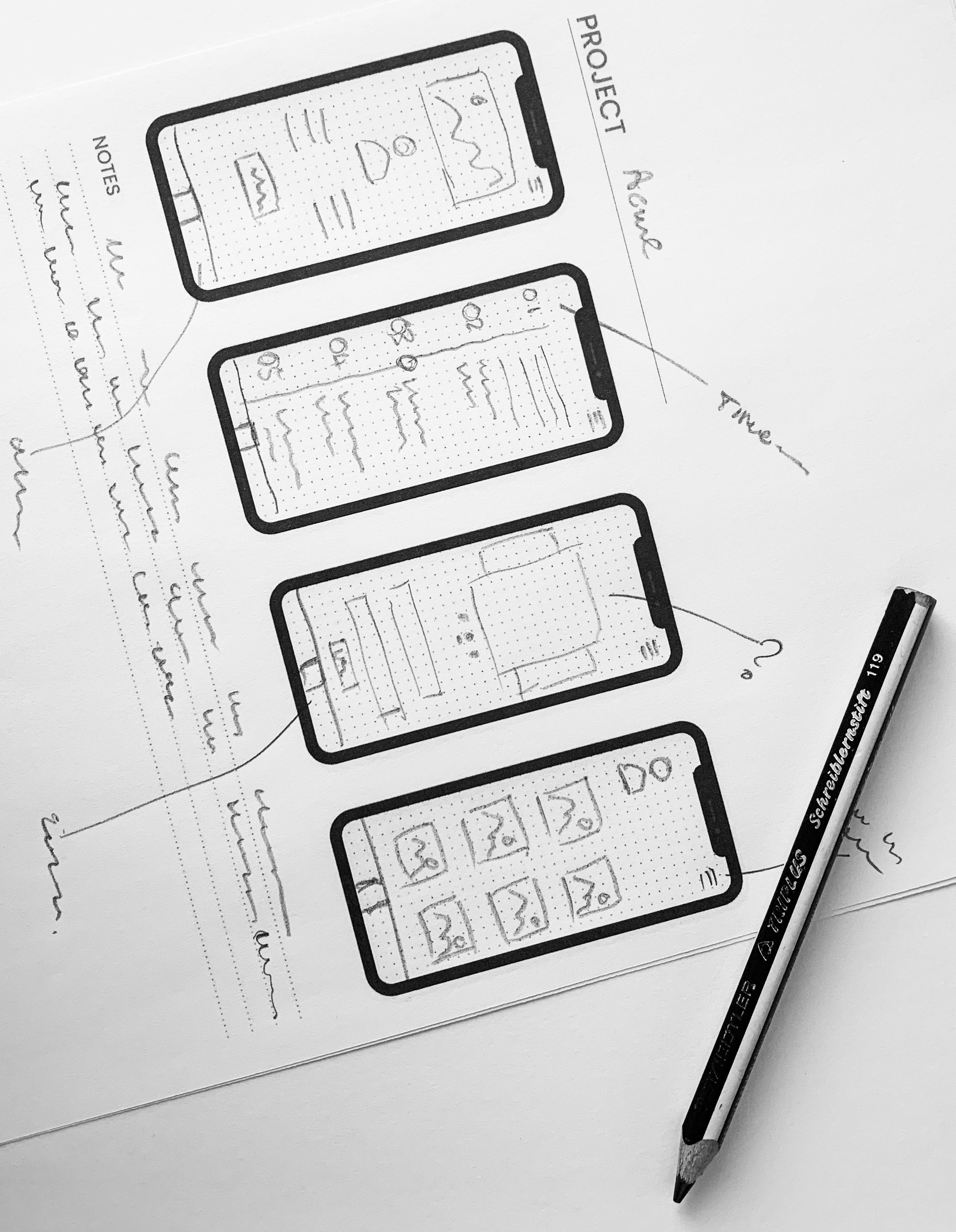 アプリ考案スケッチ